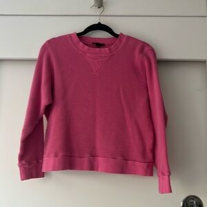 Euc j crew waffle boxy top